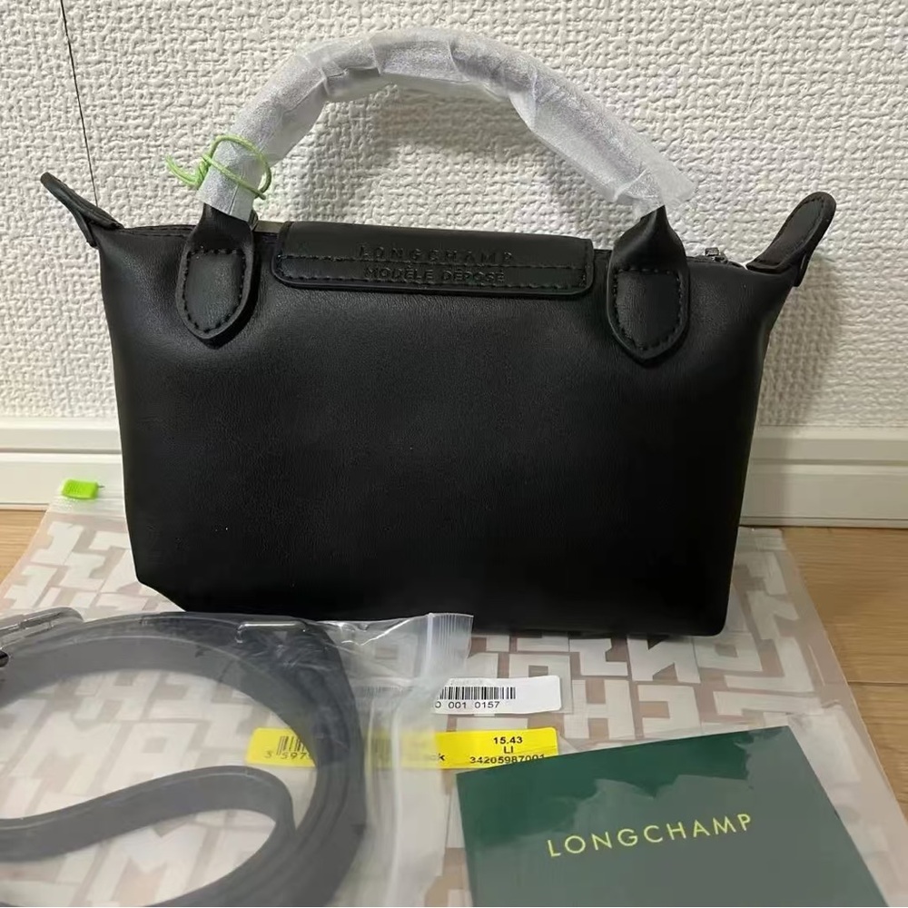 Longchamp Black Small Le Pliage Crossbody Bag - Picture 2 of 3